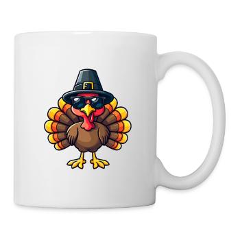 Thanksgiving Lustiger Thanksgiving Truthahn - Tasse - Weiß - Rechts