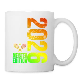 Tennis Meister edition 2026 bunt - Tasse - Weiß - Rechts