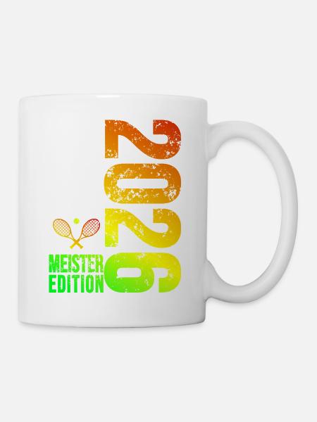 Tennis Meister edition 2026 bunt - Tasse - Weiß