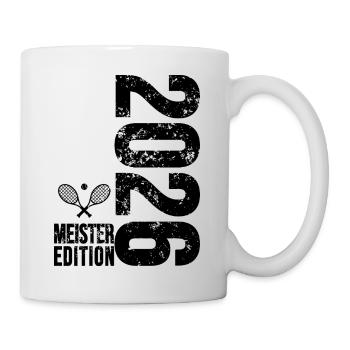 Tennis Meister Edition 2026 n schwarz - Tasse - Weiß - Rechts