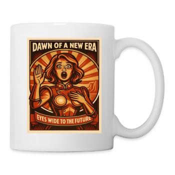 Der Morgen einer neuen Zukunft - Tasse - Weiß - Rechts