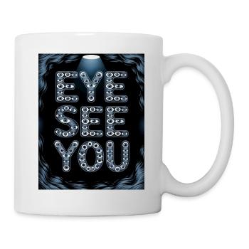 Auge im Schriftzug Eye See You - Ich sehe Dich - Mug blanc - blanc - Droite
