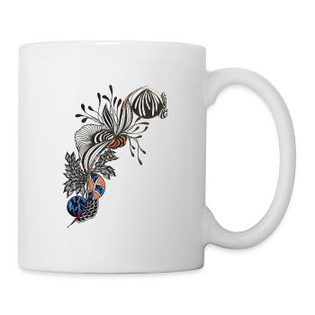 Wild botanical lines - Mug - white - Right