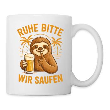 Rest Please We Drink Sloth - Mug - white - Right