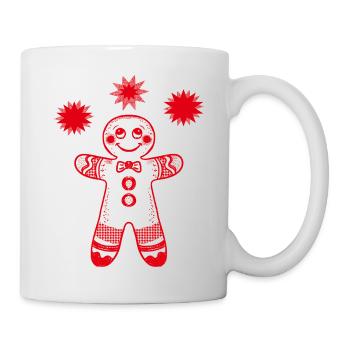 L’homme en pain d’épices avec des étoiles - Mug blanc - blanc - Droite
