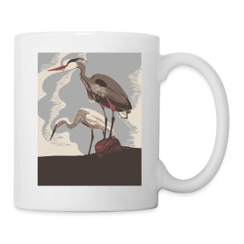 Herone Coast in retro style - Mug - white - Right