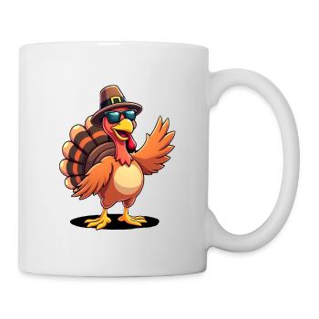 Thanksgiving Drôle Dinde de Thanksgiving - Mug blanc - blanc - Droite