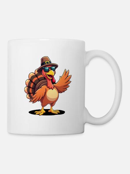 Thanksgiving Lustiger Thanksgiving Truthahn - Tasse - Weiß