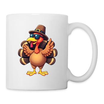 Thanksgiving Drôle Dinde de Thanksgiving - Mug blanc - blanc - Droite