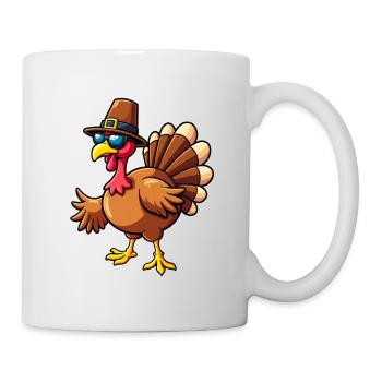 Thanksgiving Lustiger Thanksgiving Truthahn - Tasse - Weiß - Rechts