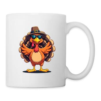 Thanksgiving Drôle Dinde de Thanksgiving - Mug blanc - blanc - Droite