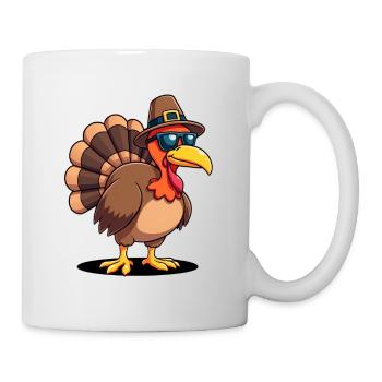 Thanksgiving Drôle Dinde de Thanksgiving - Mug blanc - blanc - Droite