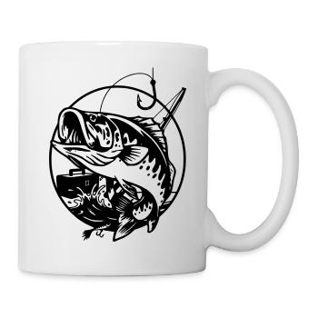 Quand Ça Mord, Ça Rigole Plus - Mug blanc - blanc - Droite