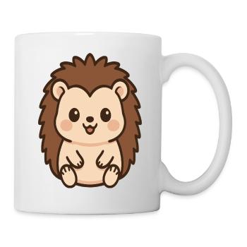 Cuddly Hedgehog Kawaii - Mug - white - Right