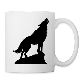 Wolf Animal Icon - Mug - white - Right