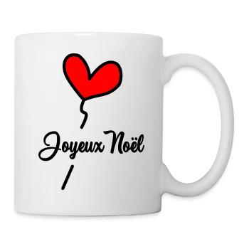 WEIHNACHTEN. FROHE WEIHNACHTEN. FROHE WEIHNACHTEN. WEIHNACHTSMANN - Tasse - Weiß - Rechts