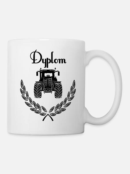 Tracteur Dyplom - Mug blanc - blanc