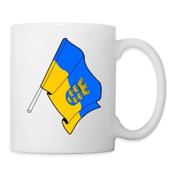 Niederösterreich-Flagge - Tasse - Weiß - Rechts