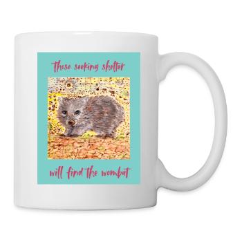 Wombat Refuge in the Forest - Mug - white - Right