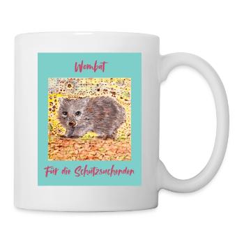 Wombat Shelter Seeker Illustration - Mug - white - Right