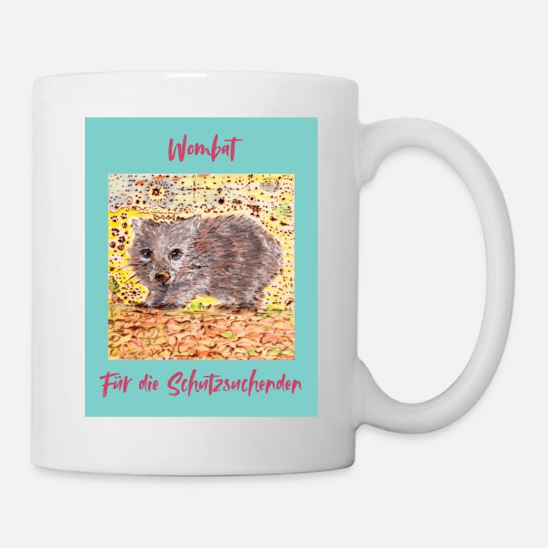 Wombat Shelter Seeker Illustration - Mug - white