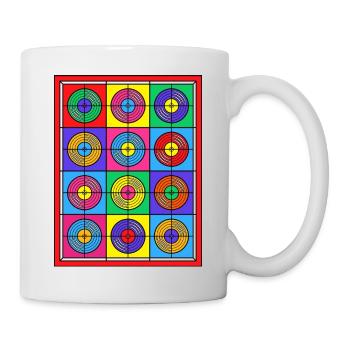 Vinyles Pop Art en vitrail - Mug blanc - blanc - Droite