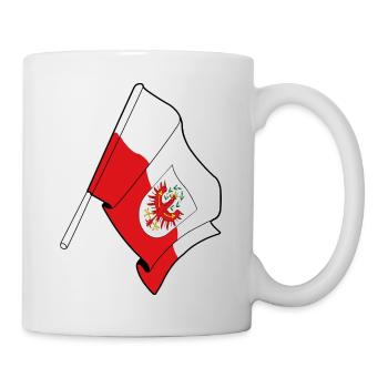 Drapeau de la province du Tyrol - Mug blanc - blanc - Droite
