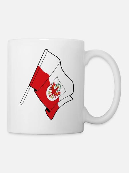 Tiroler Provinzflagge - Tasse - Weiß