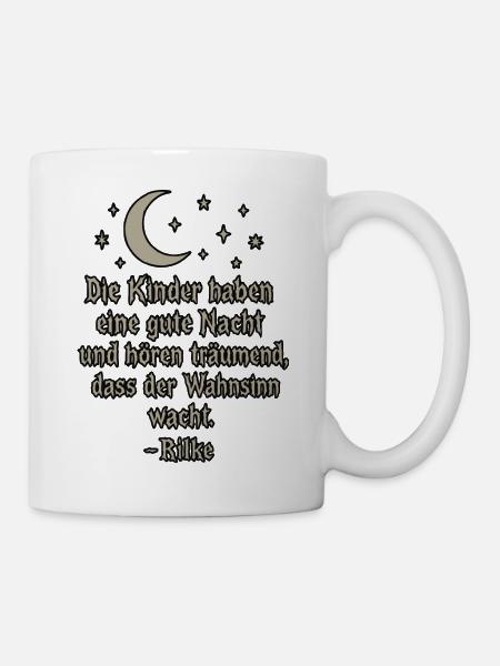 Der Wahnsinn wacht - Tasse - Weiß