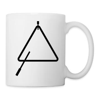 Musique triangulaire - Mug blanc - blanc - Droite