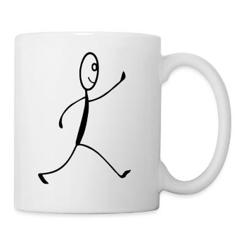 Figure en course - Mug blanc - blanc - Droite