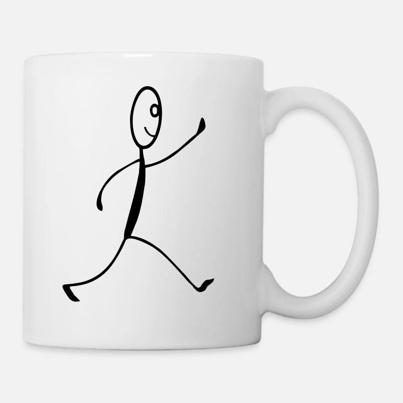 Running figure - Mug - white