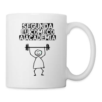 Segunda eu começo a academia - Mug - white - Right