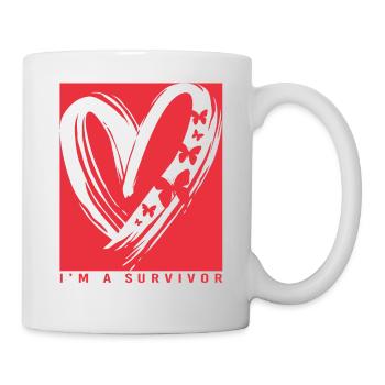 Schlaganfall Hirnschlag - Tasse - Weiß - Rechts