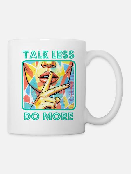Weniger & Mehr - Tasse - Weiß