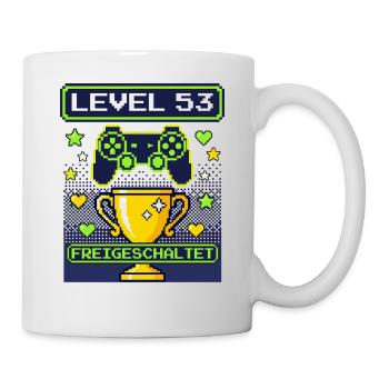 1973 Level 53 Unlocked Gamer Birthday Vintage - Mug - white - Right