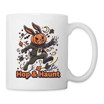 Hop & Haunt Halloween Hase - Tasse - Weiß - Rechts