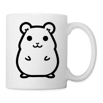 Hamster - Tasse - Weiß - Rechts