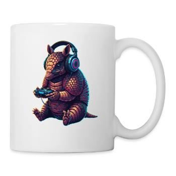 Armadillo Games Animal Video Games Funny - Mug - white - Right