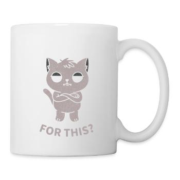 J’ai quitté ma chambre pour ça ? - Mug blanc - blanc - Droite