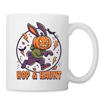 Hop & Haunt Pumpkin Bunny Halloween - Mug - white - Right