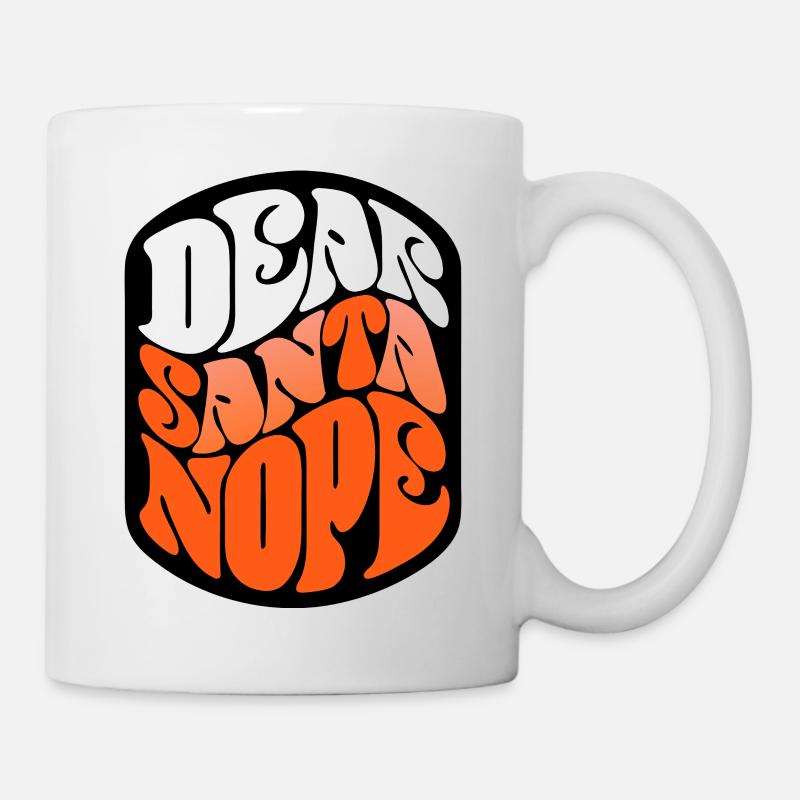 Santa Nope Glow psychédélique - Mug blanc - blanc