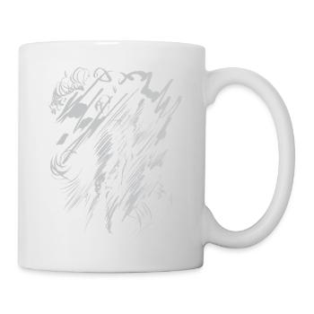 Contexte artistique abstrait - Gris - Mug blanc - blanc - Droite