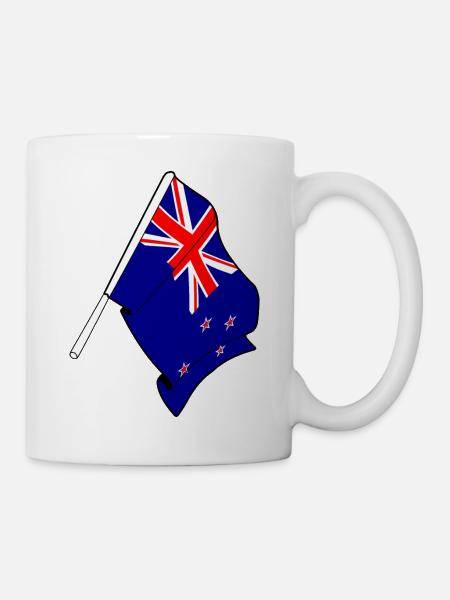 Neuseeländische Flagge - Tasse - Weiß