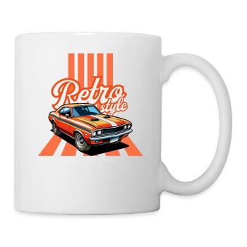 Voiture Retro et Flair Vintage - Mug blanc - blanc - Droite