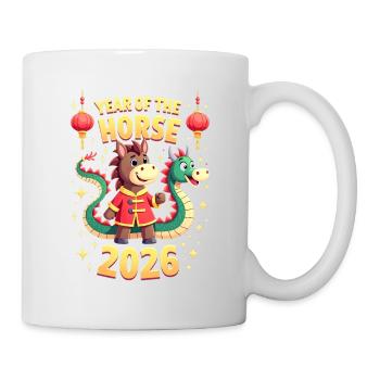 Chinese New Year Of The Horse 2026 - Tasse - Weiß - Rechts