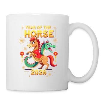 Nouvel An chinois du cheval 2026 - Mug blanc - blanc - Droite