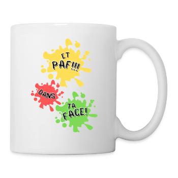 Boom, in your face! - Mug - white - Right