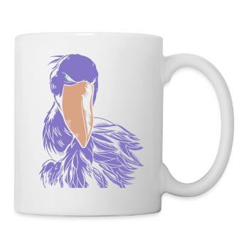 Schuhschnabel Vogel Shoebill - Tasse - Weiß - Rechts