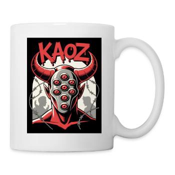 KAOZ Dämon mit Augen - Tasse - Weiß - Rechts